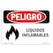 Signmission OSHA Sign, Flammable Liquids Spanish, 24in X 18in Decal, 24" W, 18" H, Flammable Liquids Spanish OS-DS-D-1824-LS-1239 - alternate 1